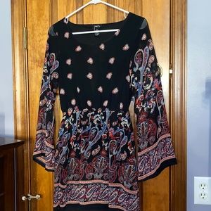 Rue 21 black paisley dress